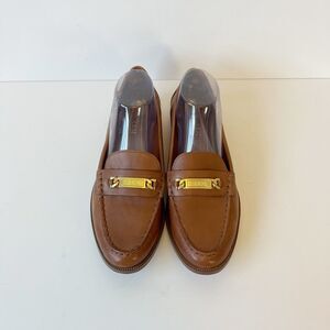 Ralph Lauren Bedelia Leather Loafers Camel Old Money Preppy Women’s Size 10B